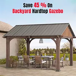 Save Up to 45% on Backyard Hardtop Gazebos